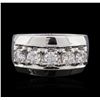 Image 3 : 14KT White Gold 1.06ctw Diamond Ring