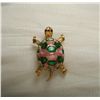 Image 1 : 18KT Yellow Gold 0.02ctw Ruby Turtle Brooch