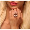 Image 2 : 14KT Rose Gold 26.21ct GIA Certified Morganite and Diamond Ring