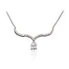 Image 3 : 14KT White Gold 1.63ctw Diamond Pendant With Chain