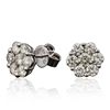 Image 2 : 14KT White Gold 1.65ctw Diamond Earrings