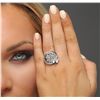 Image 1 : 14KT White Gold 0.76ctw Diamond Ring