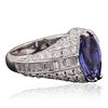 Image 2 : 18KT White Gold 2.74ct Tanzanite and Diamond Ring