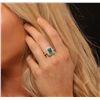 Image 1 : 14KT Yellow Gold 2.03ct Emerald and Diamond Ring