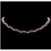 Image 3 : 14KT White Gold 23.04ctw Ruby and Diamond Necklace