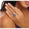 Image 5 : 14KT White Gold 4.24ct Tanzanite and Diamond Ring