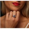Image 3 : 14KT White Gold 2.17ct Tanzanite and Diamond Ring