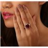 Image 2 : 14KT Yellow Gold 9.17ct Ruby and Diamond Ring
