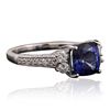 Image 2 : 14KT White Gold 2.52ct Tanzanite and Diamond Ring