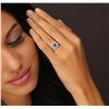 Image 1 : 14KT White Gold 1.44ct Tanzanite and Diamond Ring
