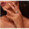 Image 2 : 14KT White Gold 0.80ct Opal and Diamond Ring