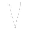 Image 2 : 14KT White Gold 0.94ctw Diamond Pendant With Chain