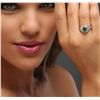 Image 6 : 14KT Rose Gold 1.47ct Emerald and Diamond Ring