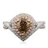 Image 1 : 14KT White Gold 2.16ctw Pear Cut Diamond Ring