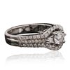 Image 2 : 14KT White Gold 0.88ctw Diamond Ring