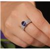 Image 1 : 14KT White Gold 2.19ct Tanzanite and Diamond Ring