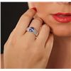 Image 2 : 14KT White Gold 2.19ct Tanzanite and Diamond Ring