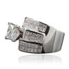 Image 2 : 18KT White Gold 6.19ctw Diamond Ring