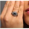 Image 2 : 18KT White Gold 3.60ctw Black Diamond Ring