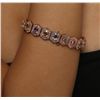 Image 5 : 14KT Rose Gold 14.40ctw Multi-Color Sapphire and Diamond Bracelet