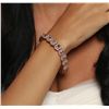 Image 7 : 14KT Rose Gold 14.40ctw Multi-Color Sapphire and Diamond Bracelet