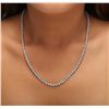 Image 2 : 14KT White Gold 14.03ctw Diamond Necklace