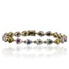 Image 3 : 14KT Yellow Gold 16.08ctw Fancy Sapphire Bracelet