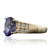 Image 2 : 14KT Yellow Gold 2.20ct Tanzanite and Diamond Ring