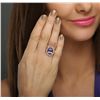 Image 2 : 14KT Rose Gold 5.01ct Tanzanite and Diamond Ring