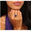 Image 1 : 14KT White Gold 5.60ct Tanzanite and Diamond Ring