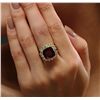 Image 1 : 14KT Yellow Gold 9.79ct Ruby and Diamond Ring