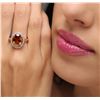 Image 2 : 14KT White Gold 5.82ct Zircon and Diamond Ring