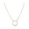 Image 3 : 18KT Yellow Gold 1.35ctw Diamond Pendant With Chain