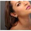 Image 2 : 18KT White Gold 1.47ctw Sapphire and Diamond Earrings
