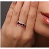 Image 1 : 18KT White Gold 1.14ct Ruby and Diamond Ring