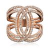 Image 1 : 14KT Rose Gold 1.25ctw Diamond Ring