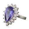 Image 4 : 14KT White Gold 5.38ct Tanzanite and Diamond Ring