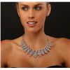 Image 1 : 14KT White Gold 11.00ctw Diamond Necklace