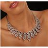 Image 2 : 14KT White Gold 11.00ctw Diamond Necklace