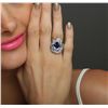 Image 1 : 18KT White Gold 5.36ct Tanzanite and Diamond Ring