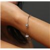 Image 1 : 14KT White Gold 0.34ctw Diamond Bangle Bracelet