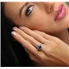 Image 2 : 18KT White Gold 3.38ct Tanzanite and Diamond Ring
