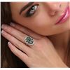 Image 2 : 14KT White Gold 2.70ctw Tsavorite and Diamond Ring