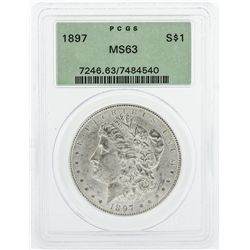 1897 PCGS MS63 Morgan Silver Dollar Coin