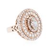 Image 4 : 14KT Rose Gold 1.76ctw Diamond Ring