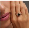 Image 1 : 14KT Rose Gold 1.65ctw Black Diamond Ring