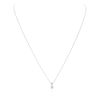 Image 3 : 14KT White Gold 0.44ct Diamond Pendant With Chain
