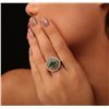 Image 5 : 14KT Yellow Gold 2.09ct Emerald and Diamond Ring