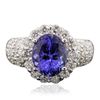 Image 3 : 14KT White Gold 3.94ct Tanzanite and Diamond Ring