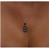 Image 5 : 14KT White Gold 0.13ctw Diamond Pendant With Chain